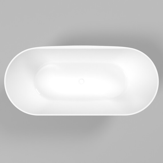 ВАННА ИЗ ИСКУССТВЕННОГО КАМНЯ WHITECROSS CORAL X 170X77 (БЕЛЫЙ ГЛЯНЕЦ)