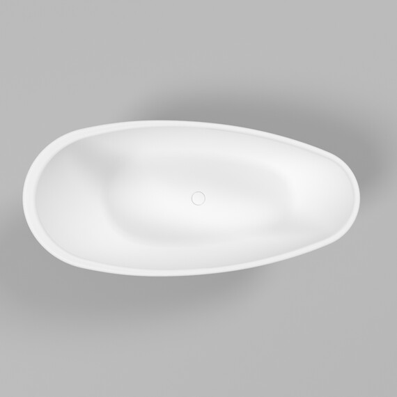 ВАННА ИЗ ИСКУССТВЕННОГО КАМНЯ WHITECROSS SPINEL B 155X73 (БЕЛЫЙ МАТ)