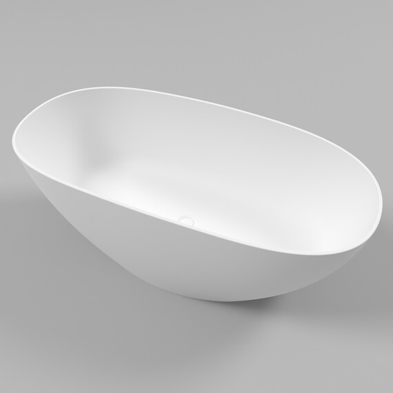ВАННА ИЗ ИСКУССТВЕННОГО КАМНЯ WHITECROSS ONYX A 160X75 (БЕЛЫЙ МАТ)