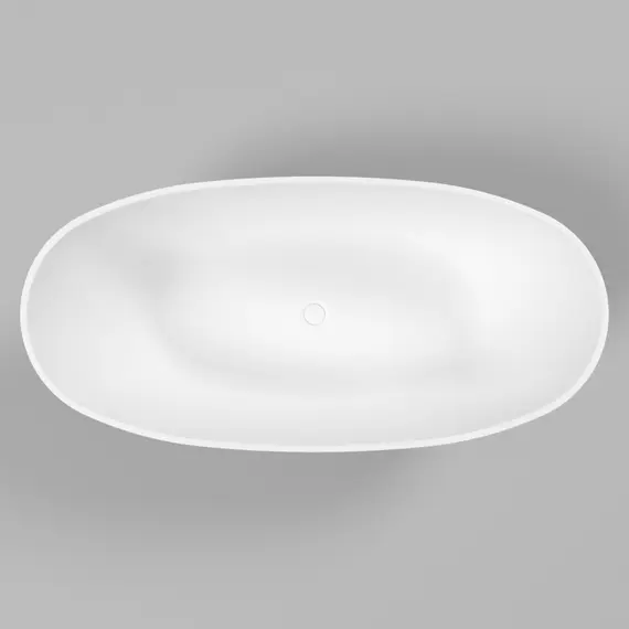 ВАННА ИЗ ИСКУССТВЕННОГО КАМНЯ WHITECROSS ONYX B 160X75 (БЕЛЫЙ МАТ)