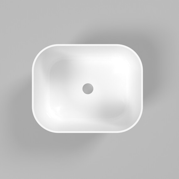 РАКОВИНА НАКЛАДНАЯ WHITECROSS LAZURIT 50X40 (БЕЛЫЙ ГЛЯНЕЦ)