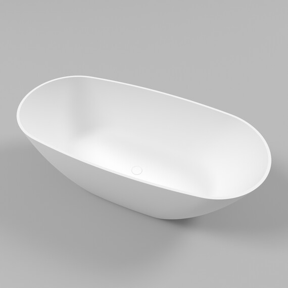 ВАННА ИЗ ИСКУССТВЕННОГО КАМНЯ WHITECROSS ONYX D 160X75 (БЕЛЫЙ МАТ)