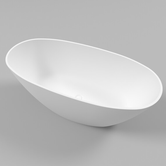 ВАННА ИЗ ИСКУССТВЕННОГО КАМНЯ WHITECROSS ONYX B 160X75 (БЕЛЫЙ МАТ)