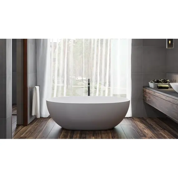 ВАННА ИЗ ИСКУССТВЕННОГО КАМНЯ WHITECROSS DIAMOND 170X87 (БЕЛЫЙ МАТ)