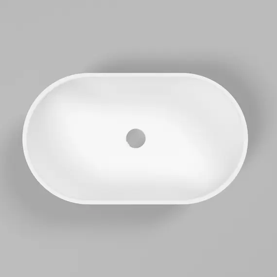 РАКОВИНА НАКЛАДНАЯ WHITECROSS AMBER 60X35 (БЕЛЫЙ МАТ)