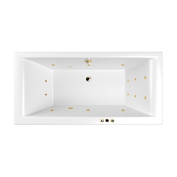 ГИДРОМАССАЖНАЯ АКРИЛОВАЯ ВАННА WHITECROSS SAVIA DUO 170X80 "SMART" (ЗОЛОТО)