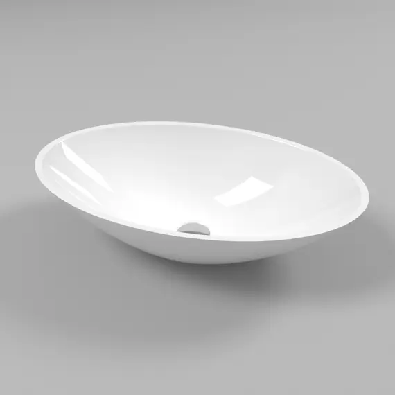 РАКОВИНА НАКЛАДНАЯ WHITECROSS AQUAMARINE 56X35 (БЕЛЫЙ ГЛЯНЕЦ)