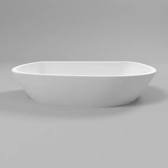 РАКОВИНА НАКЛАДНАЯ WHITECROSS AMETRINE 60X37 (БЕЛЫЙ МАТ)