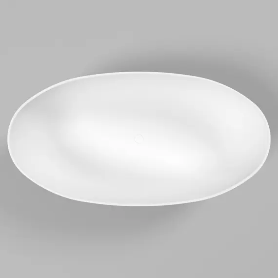 ВАННА ИЗ ИСКУССТВЕННОГО КАМНЯ WHITECROSS DIAMOND 170X87 (БЕЛЫЙ МАТ)