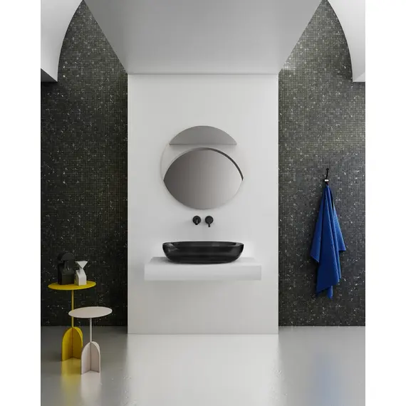 РАКОВИНА НАКЛАДНАЯ ПРОЗРАЧНАЯ ABBER KRISTALL AT2801ONYX