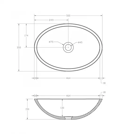 РАКОВИНА НАКЛАДНАЯ ПРОЗРАЧНАЯ ABBER KRISTALL AT2802OPAL