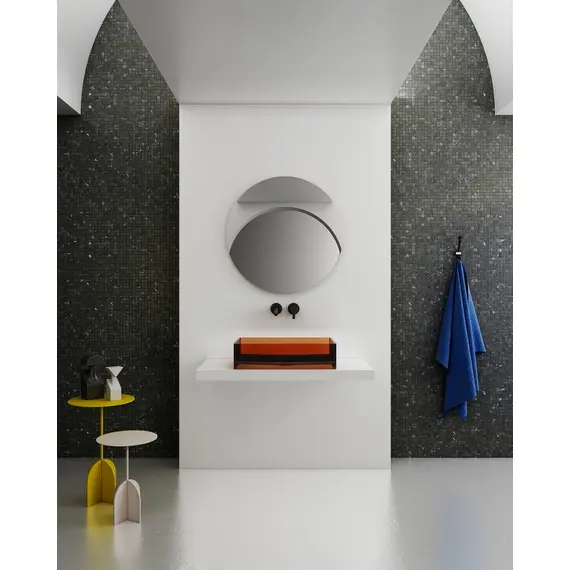 РАКОВИНА НАКЛАДНАЯ ПРОЗРАЧНАЯ ABBER KRISTALL AT2803OPAL