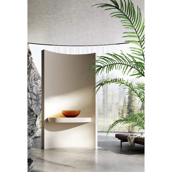 РАКОВИНА НАКЛАДНАЯ ПРОЗРАЧНАЯ ABBER KRISTALL AT2806OPAL