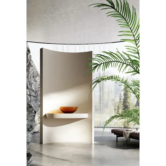 РАКОВИНА НАКЛАДНАЯ ПРОЗРАЧНАЯ ABBER KRISTALL AT2806OPAL