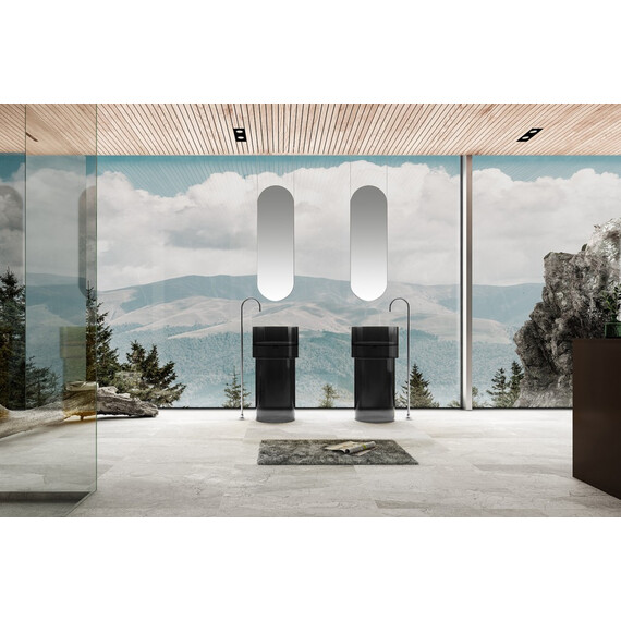 РАКОВИНА ОТДЕЛЬНОСТОЯЩАЯ ПРОЗРАЧНАЯ ABBER KRISTALL AT2701ONYX-H