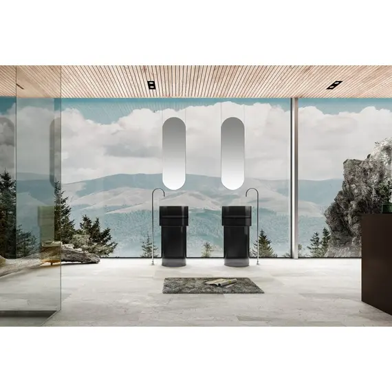 РАКОВИНА ОТДЕЛЬНОСТОЯЩАЯ ПРОЗРАЧНАЯ ABBER KRISTALL AT2701ONYX-H