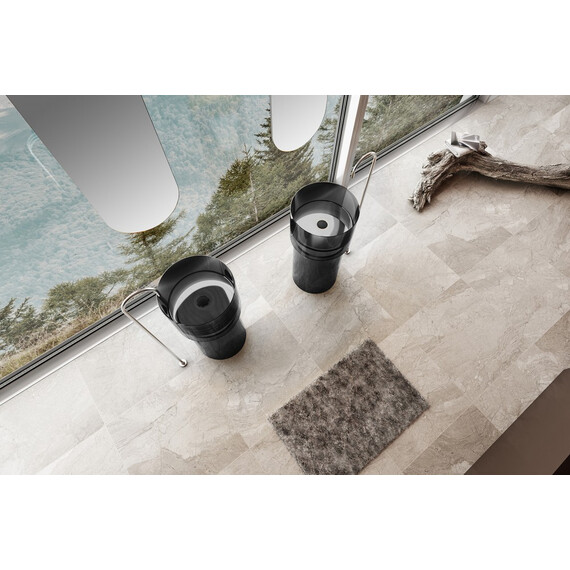 РАКОВИНА ОТДЕЛЬНОСТОЯЩАЯ ПРОЗРАЧНАЯ ABBER KRISTALL AT2701ONYX-H