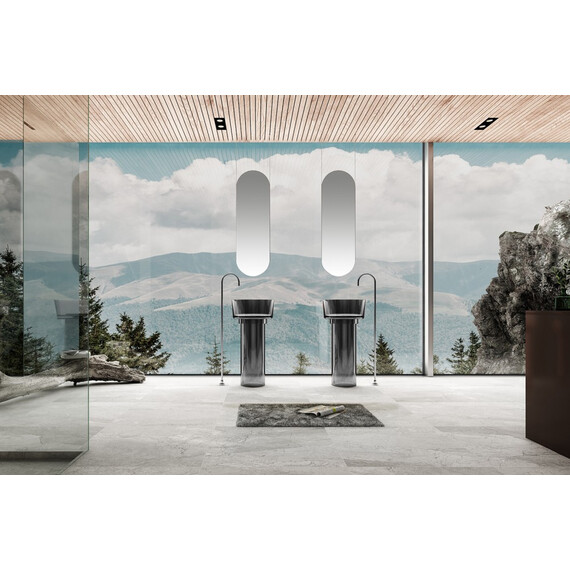 РАКОВИНА ОТДЕЛЬНОСТОЯЩАЯ ПРОЗРАЧНАЯ ABBER KRISTALL AT2702ONYX-H