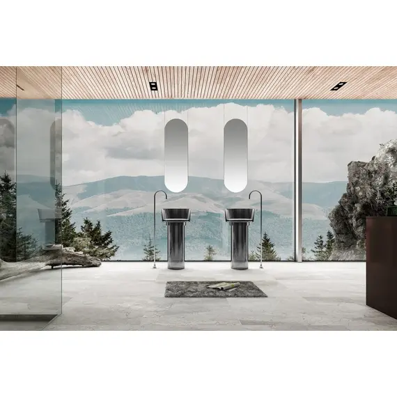 РАКОВИНА ОТДЕЛЬНОСТОЯЩАЯ ПРОЗРАЧНАЯ ABBER KRISTALL AT2702ONYX-H