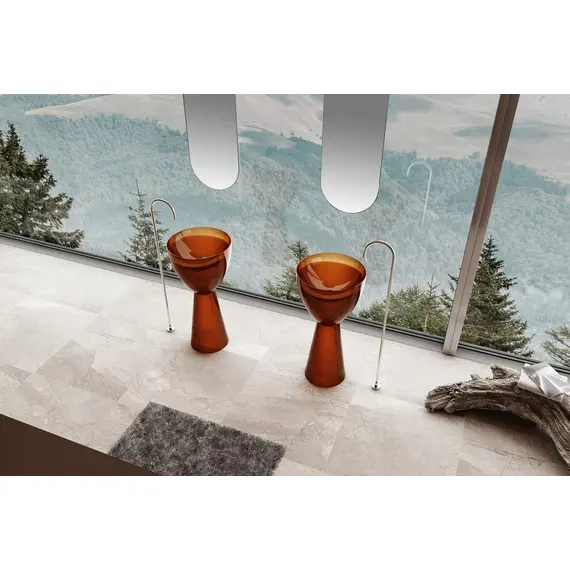 РАКОВИНА ОТДЕЛЬНОСТОЯЩАЯ ПРОЗРАЧНАЯ ABBER KRISTALL AT2703OPAL