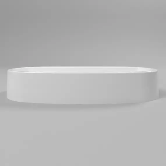 РАКОВИНА НАКЛАДНАЯ WHITECROSS OBSIDIAN D 65X37 (БЕЛЫЙ ГЛЯНЕЦ)