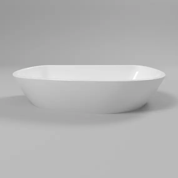 РАКОВИНА НАКЛАДНАЯ WHITECROSS AMETRINE 60X37 (БЕЛЫЙ ГЛЯНЕЦ)