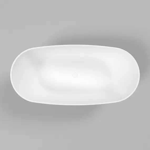 ВАННА ИЗ ИСКУССТВЕННОГО КАМНЯ WHITECROSS ONYX D 160X75 (БЕЛЫЙ МАТ)