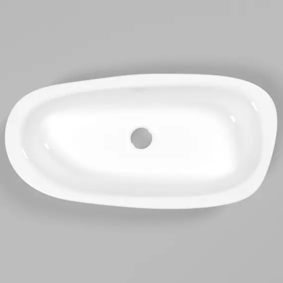 РАКОВИНА НАКЛАДНАЯ WHITECROSS MOONSTONE E 70X35 (БЕЛЫЙ ГЛЯНЕЦ)