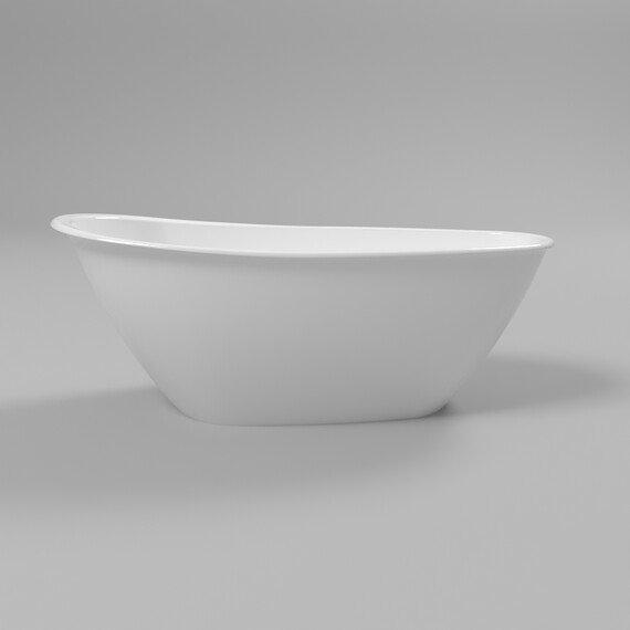 ВАННА ИЗ ИСКУССТВЕННОГО КАМНЯ WHITECROSS SPINEL B 155X73 (БЕЛЫЙ ГЛЯНЕЦ)