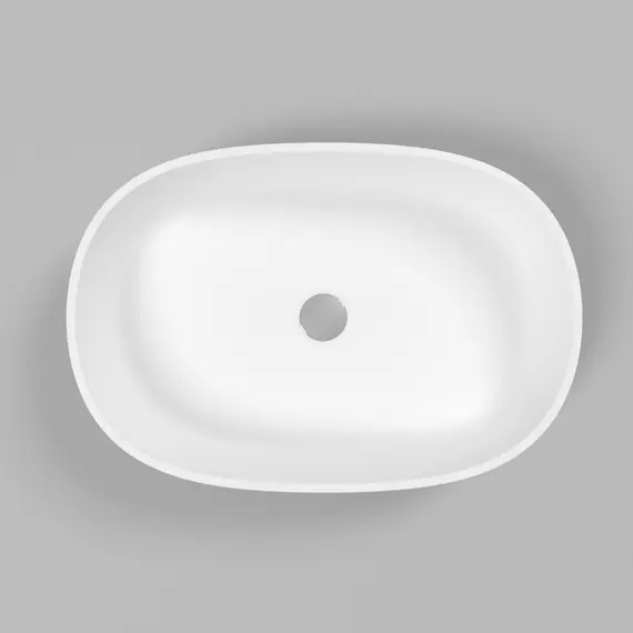 РАКОВИНА НАКЛАДНАЯ WHITECROSS OPAL 56X38 (БЕЛЫЙ МАТ)