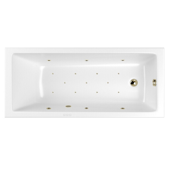 ГИДРОМАССАЖНАЯ АКРИЛОВАЯ ВАННА WHITECROSS WAVE 160X80 "RELAX" (БРОНЗА)