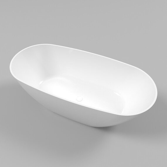ВАННА ИЗ ИСКУССТВЕННОГО КАМНЯ WHITECROSS ONYX D 160X75 (БЕЛЫЙ ГЛЯНЕЦ)