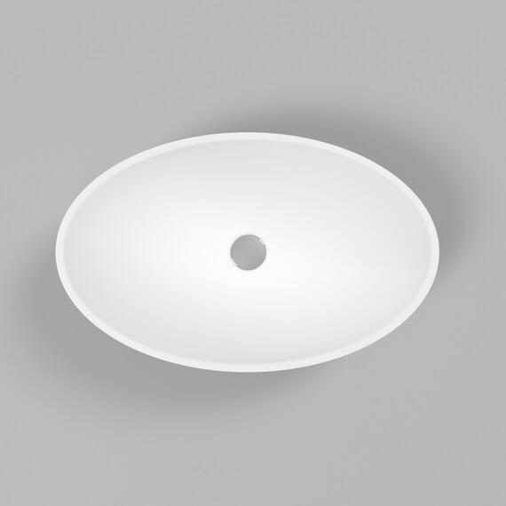 РАКОВИНА НАКЛАДНАЯ WHITECROSS AQUAMARINE 56X35 (БЕЛЫЙ МАТ)