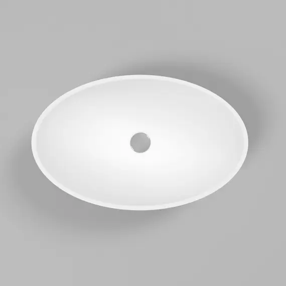 РАКОВИНА НАКЛАДНАЯ WHITECROSS AQUAMARINE 56X35 (БЕЛЫЙ МАТ)