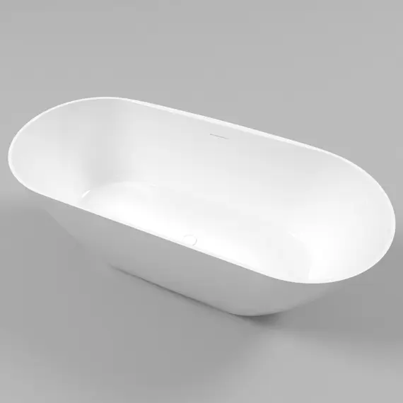 ВАННА ИЗ ИСКУССТВЕННОГО КАМНЯ WHITECROSS CORAL X 170X77 (БЕЛЫЙ ГЛЯНЕЦ)