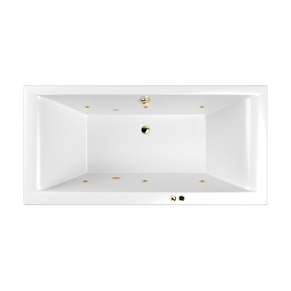 ГИДРОМАССАЖНАЯ АКРИЛОВАЯ ВАННА WHITECROSS SAVIA DUO 170X80 "SOFT" (ЗОЛОТО)
