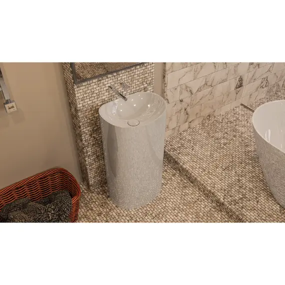 РАКОВИНА НАКЛАДНАЯ WHITECROSS STELLA 50X40 (БЕЛЫЙ ГЛЯНЕЦ)