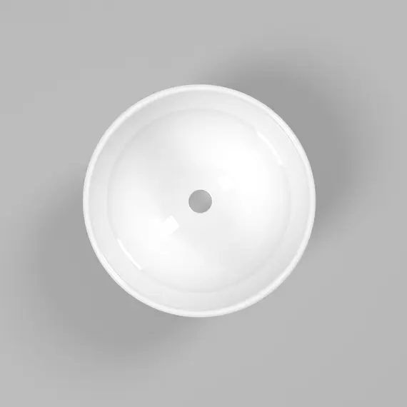 РАКОВИНА НАКЛАДНАЯ WHITECROSS AMETHYST D=50 (БЕЛЫЙ ГЛЯНЕЦ)