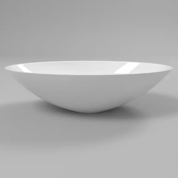 РАКОВИНА НАКЛАДНАЯ WHITECROSS AQUAMARINE 56X35 (БЕЛЫЙ ГЛЯНЕЦ)