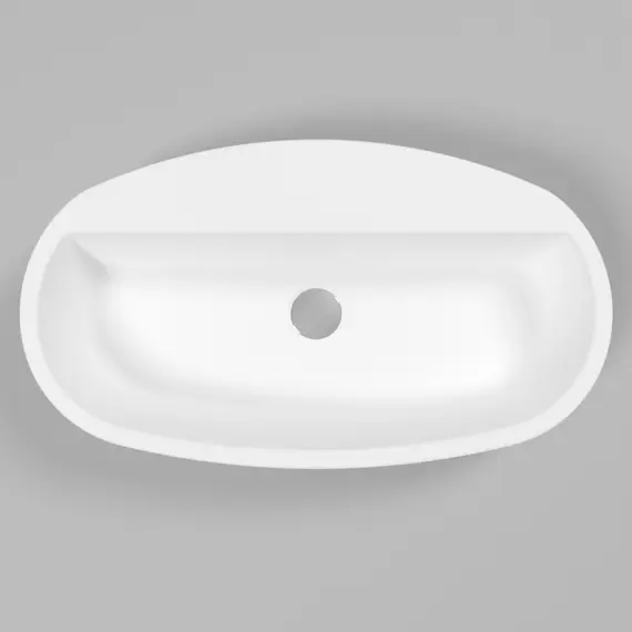 РАКОВИНА НАКЛАДНАЯ WHITECROSS OBSIDIAN D 65X37 (БЕЛЫЙ МАТ)