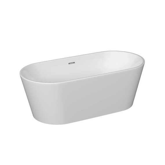 ВАННА АКРИЛОВАЯ ОТДЕЛЬНОСТОЯЩАЯ SANCOS MIMI 170X80X59, БЕЛАЯ