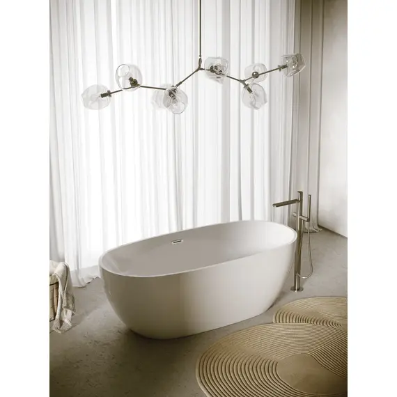 ВАННА АКРИЛОВАЯ ОТДЕЛЬНОСТОЯЩАЯ SANCOS FLO 170X80X58, БЕЛАЯ