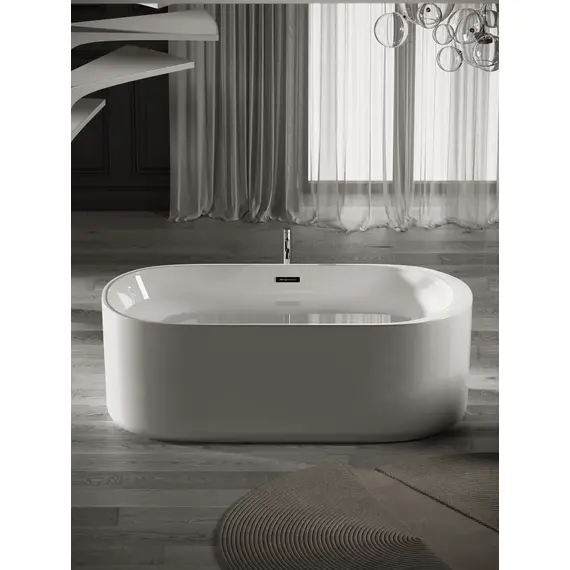 ВАННА АКРИЛОВАЯ ОТДЕЛЬНОСТОЯЩАЯ SANCOS FIORI 170X80X58, БЕЛАЯ