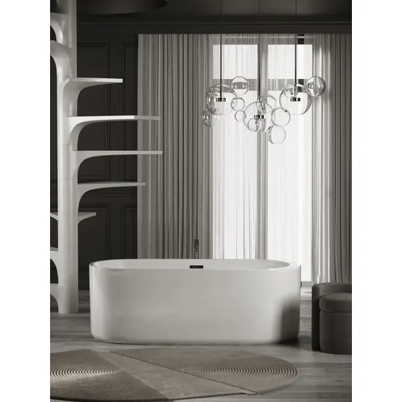 ВАННА АКРИЛОВАЯ ОТДЕЛЬНОСТОЯЩАЯ SANCOS FIORI 170X80X58, БЕЛАЯ