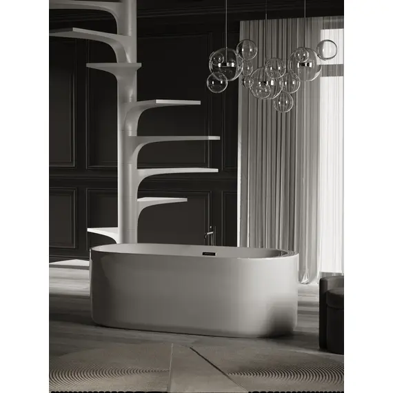 ВАННА АКРИЛОВАЯ ОТДЕЛЬНОСТОЯЩАЯ SANCOS FIORI 170X80X58, БЕЛАЯ