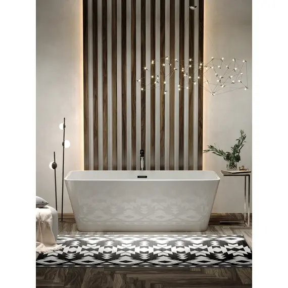 ВАННА АКРИЛОВАЯ ОТДЕЛЬНОСТОЯЩАЯ SANCOS DAMA 170X80X58, БЕЛАЯ