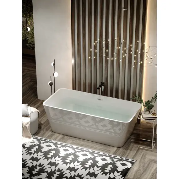 ВАННА АКРИЛОВАЯ ОТДЕЛЬНОСТОЯЩАЯ SANCOS DAMA 170X80X58, БЕЛАЯ