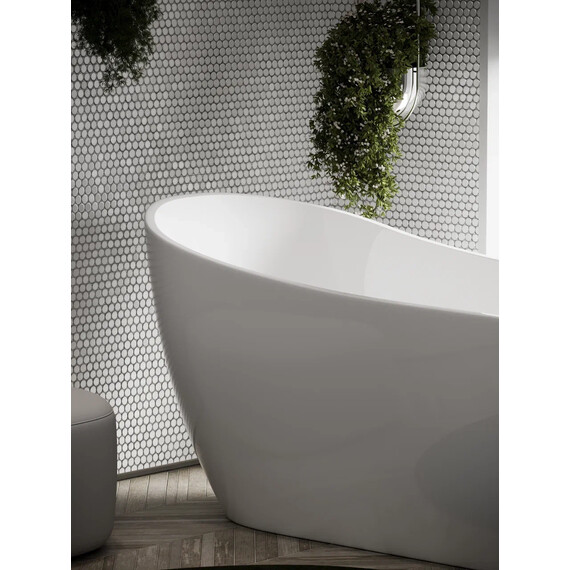 ВАННА АКРИЛОВАЯ ОТДЕЛЬНОСТОЯЩАЯ SANCOS PERLA 170X72X72, БЕЛАЯ