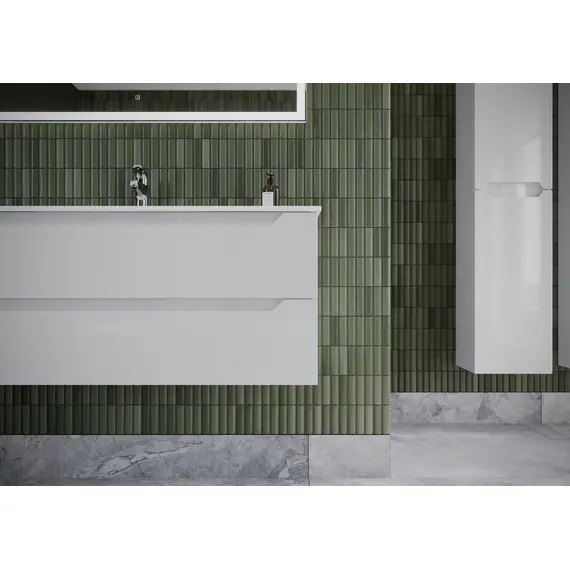 ТУМБА ПОДВЕСНАЯ SANCOS NORMA 2.0 1190Х450Х500, C ДВУМЯ ЯЩИКАМИ ОСНАЩЕННЫМИ ДОВОДЧИКАМИ, БЕЛЫЙ ГЛЯНЕЦ , АРТ. NR2.120-1W