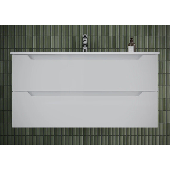 ТУМБА ПОДВЕСНАЯ SANCOS NORMA 2.0 990Х450Х500, C ДВУМЯ ЯЩИКАМИ ОСНАЩЕННЫМИ ДОВОДЧИКАМИ, БЕЛЫЙ ГЛЯНЕЦ , АРТ. NR2.100W